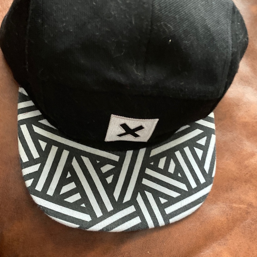 Black and Gray Patterned Cap